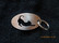 Keychain oval cat stretch short-haired