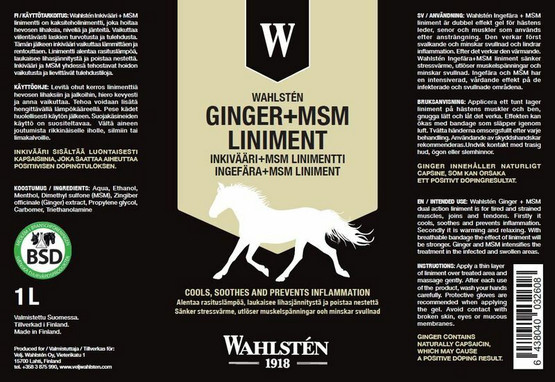 W-Inkivääri-MSM linimentti
