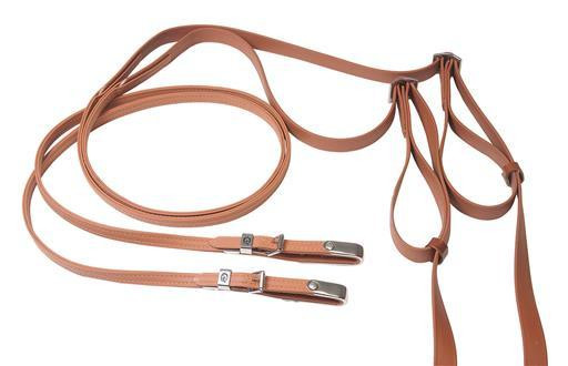 Wahlsten Premium Ponin ohjat nahkaa ruostumattomalla J-Loop etupäällä