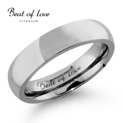 Beat of love titaanisormus 5mm TI-063