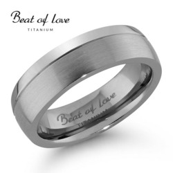 Beat of love titaanisormus 6mm TI-069