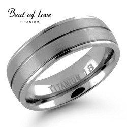 Beat of love titaanisormus 7mm TI-183