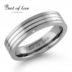 Beat of love titaanisormus 5mm TI-213
