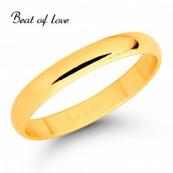 Beat of Love KPP-3 3mm keltakulta sormus