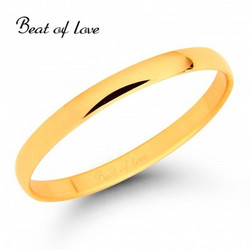 Beat of Love KKP-2 2mm keltakulta sormus