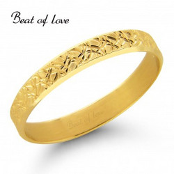 Beat of Love R4-3 3mm keltakulta sormus
