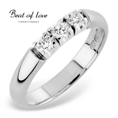 Beat of Love RO-3x0.10DW -timanttirivisormus 0.30ct | toimituskulut 0€