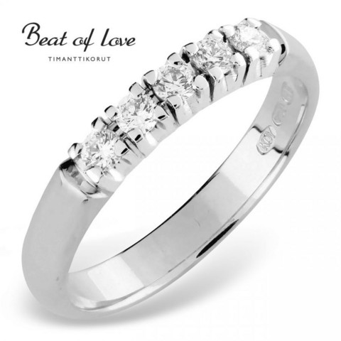 Beat of Love RO-5x0.05DW -timanttirivisormus 0.25ct | toimituskulut 0€