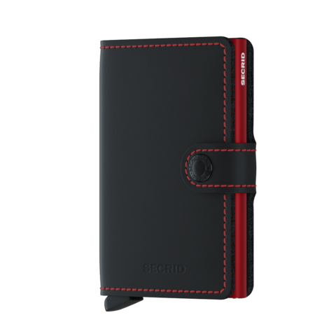 Secrid Miniwallet Matte Black & Red lompakko