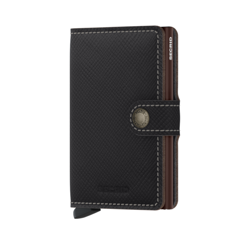 Secrid Miniwallet Saffiano Brown lompakko
