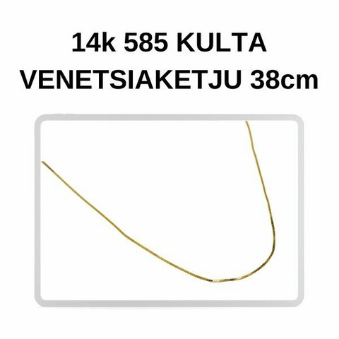 Kulta Venetsia riipusketju 38cm