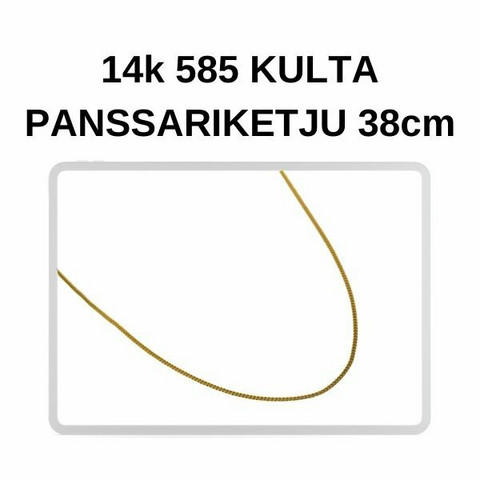 Kulta Panssari riipusketju 38cm
