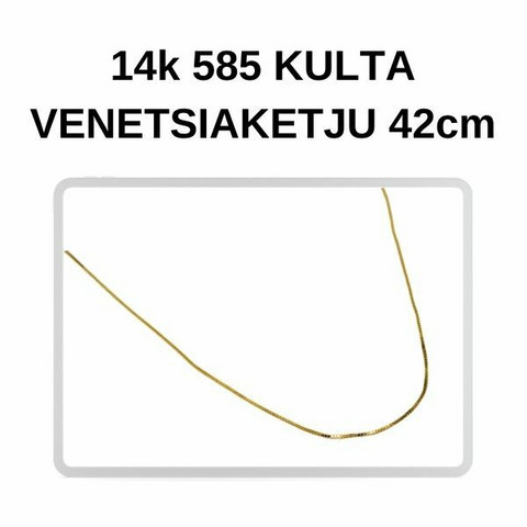 Kulta Venetsia riipusketju 42cm