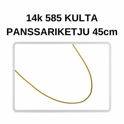 Kulta Panssari riipusketju 45cm