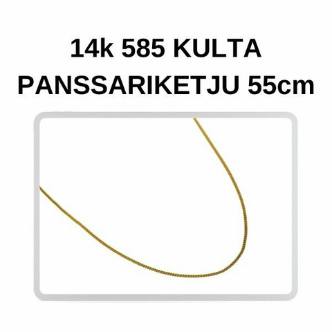 Kulta Panssari riipusketju 55cm