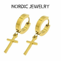 Nordic Jewelry Kullattu Teräskorvakorut NJK1