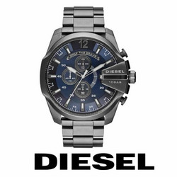 Diesel Mega Chief Blue Chronograph DZ4329 rannekello