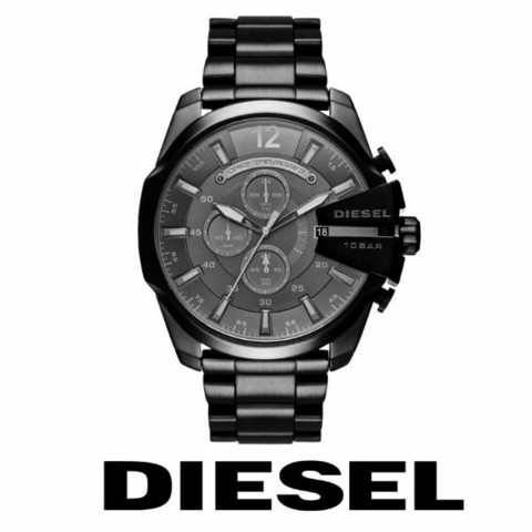 Diesel Mega Chief Black DZ4355 rannekello