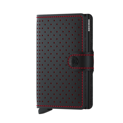 Secrid Miniwallet Perforated Black-Red lompakko
