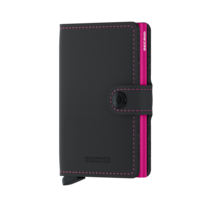 Secrid Miniwallet Matte Black & Fuchsia lompakko