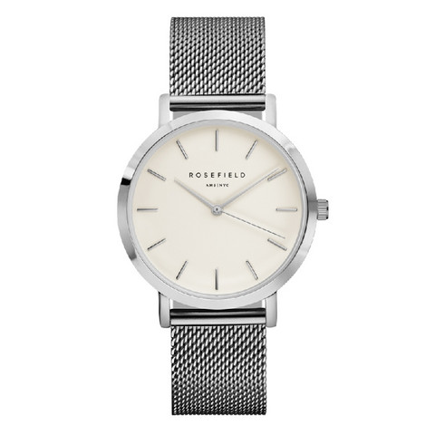 Rosefield Mercer MWS-M40 White-Silver rannekello | toimituskulut 0€