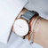 Rosefield WMGR-W74 West Village Mint Grey-Rose Gold rannekello