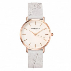 ROSEFIELD THE CITY BLOOM LILY WHITE - ROSEGOLD CILIR-E93 rannekello | toimituskulut 0€