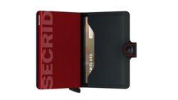 Secrid Miniwallet Matte Black & Red lompakko