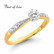 Beat of Love Solitaire keltakulta timanttisormus R-29992D