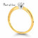 Beat of Love Solitaire keltakulta timanttisormus R-29990D