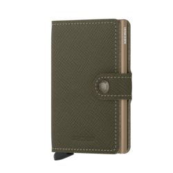 Secrid Miniwallet Saffiano Olive lompakko