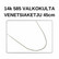 Valkokulta Venetsia riipusketju 45cm