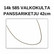 Valkokulta Panssari riipusketju 42cm