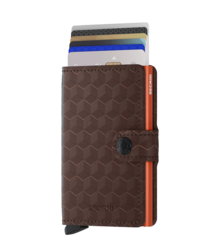 Secrid Miniwallet Optical Brown-Orange lompakko