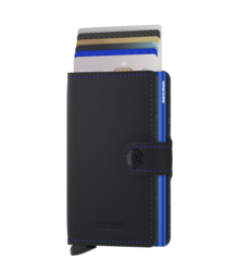 Secrid Miniwallet Matte Black & Blue lompakko