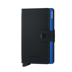 Secrid Miniwallet Matte Black & Blue lompakko