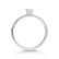 Laboratoriotimanttisormus R-1930LDPDW ovaali reunakivillä valkokultaa 0.33ct G-H/VS