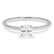 Laboratoriotimanttisormus R-1231-033LDPDW ovaali solitaire 0.33 G-H/VS valkokultaa