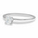 Laboratoriotimanttisormus R-1231-033LDPDW ovaali solitaire 0.33 G-H/VS valkokultaa