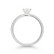 Laboratoriotimanttisormus R-1231-050LDPDW ovaali solitaire 0.50 G/VS valkokultaa