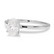 Laboratoriotimanttisormus R-1231-075LDPDW ovaali solitaire 0.75 G/VS valkokultaa