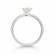 Laboratoriotimanttisormus R-1231-075LDPDW ovaali solitaire 0.75 G/VS valkokultaa