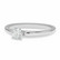 Laboratoriotimanttisormus R-1934-025LDPDW solitaire 0.25 G-H/VS valkokultaa