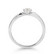 Laboratoriotimanttisormus R-1934-025LDPDW solitaire 0.25 G-H/VS valkokultaa