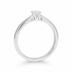 Laboratoriotimanttisormus R-8938LDPDW solitaire 0.25 G-H/VS valkokultaa