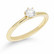 Beat of Love – Created Diamonds pyöreä solitaire 0.33ct G-H/VS timanttisormus R-8033-033LD keltakultaa