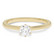 Beat of Love – Created Diamonds pyöreä solitaire 0.33ct G-H/VS timanttisormus R-8033-033LD keltakultaa