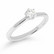 Beat of Love – Created Diamonds pyöreä solitaire 0.33ct G-H/VS timanttisormus R-8033-033LDPDW valkokultaa