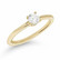 Beat of Love – Created Diamonds pyöreä solitaire 0.33ct G-H/VS timanttisormus R-9666LD keltakultaa