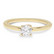 Beat of Love – Created Diamonds pyöreä solitaire 0.33ct G-H/VS timanttisormus R-9666LD keltakultaa